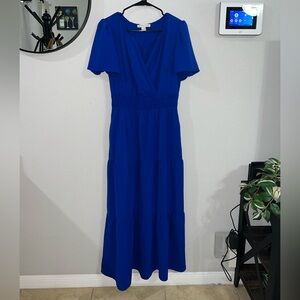 Elegant Blue Women's Dress